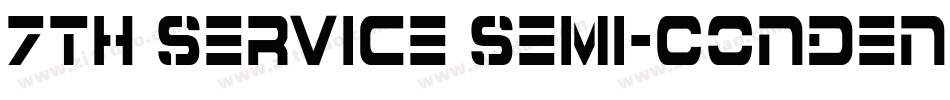 7th Service Semi-Condensed字体转换